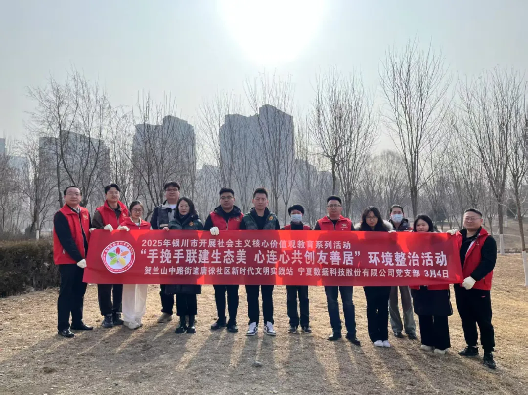 建投先“锋” 薪火相传丨践行雷锋精神 争做志愿先“锋”——宁夏数科党支部开展学雷锋志愿服务活动